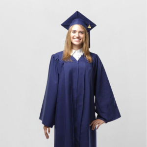 Complete Graduate Convocation Gown, Hoodie & Cap